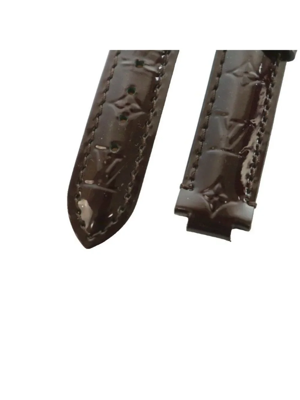 Louis Vuitton Monogram Vernis Tumble Replacement Belt Leather Brown SS